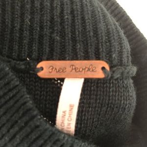 Free people oversized navy cardigan